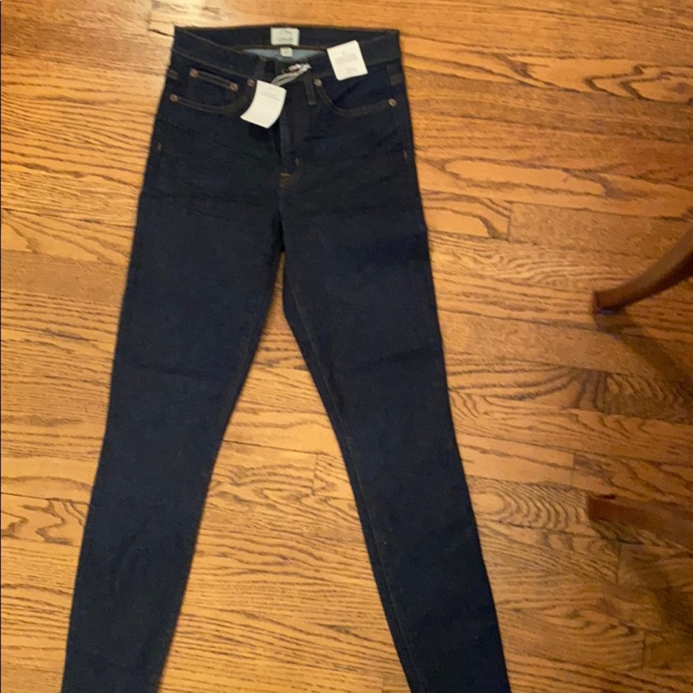 J.Crew NWT high-rise toothpick jeans 27T